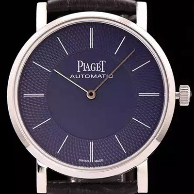 레플리카 [피아제] 남성용 피아제 G0A35132 알티플래노 울트라-씬 빈티지 모델 블루 & 텍스쳐 다이얼 스위스 ETA 2824-A2 오토매틱 무브먼트 PIA4200  