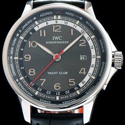 레플리카 [아이더블유씨] 남성용 포르투기즈 오토매틱 요트클럽 블랙 다이얼 IWC0213  
