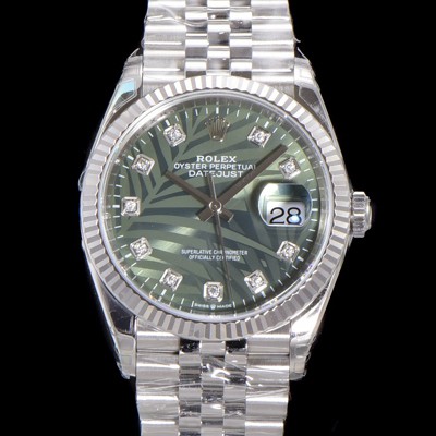 레플리카 [로렉스] 남성용 904L스틸!! 2023신형 데이저스트 36mm II m126234-0055 올리브 그린 다이얼  큐빅인덱스 스틸 브레이슬릿 신형 Cal.3235 오토매틱 무브먼트 ROL16119  