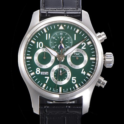 레플리카 [아이더블유씨] 남성용 파일럿 41mm 오토매틱 89630 타입 가죽줄 그린다이얼 iwc1531  