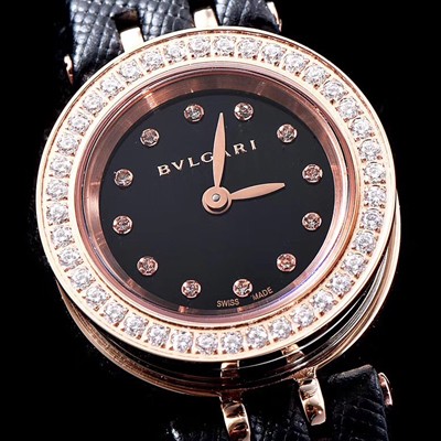 레플리카 [불가리] 여성용 비 제로원 블랙 다이얼 쿼츠 무브먼트 BVL4200  