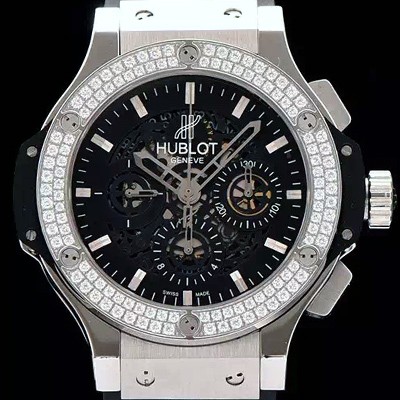 레플리카 [휴블렛] 남성용 킹파워 리미티드 에디션 45mm 블랙다이얼 HUB0410  