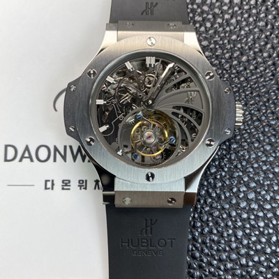 레플리카 [휴블렛] 남성용 빅뱅 투어빌론 탑재 무브먼트 스켈레톤 다이얼 hub2152  