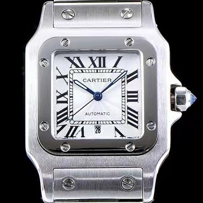 레플리카 [까르띠에] 여성용 산토스 시리즈 W20055D6 화이트 다이얼 오토매틱 무브먼트 CAR0100  