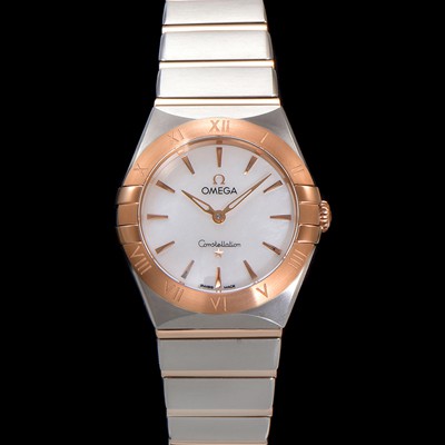 레플리카 [오메가] 여성용 컨스틀레이션 131.20.28.60.05.001 로즈골드 28mm 쿼츠 무브먼트 화이트 자개 다이얼 omg0154  
