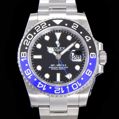 레플리카 [로렉스] 남성용 904L 스틸!! 2022신형 지엠티 마스터II  116710BLNR-78200 듀얼 타임  24시간 회전 베젤 신형 Cal. 3186 오토매틱 무브먼트 블랙 다이얼 브레이슬릿 ROL03318  