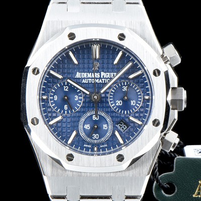 레플리카 [오데마피게] 남성용 신상 업데이트! 로얄오크 오프쇼어 25860ST.OO.1110ST.03 크로노그래프 블루 와플 다이얼 브레이슬릿 오토매틱 무브먼트 AUD0210  