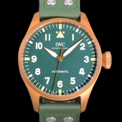 레플리카 [아이더블유씨] 남성용 빅 파일럿 워치 IW329702 브론즈 스핏파이어 43mm 오토매틱 9015 타입 러버스트랩 그린다이얼 iwc39264  