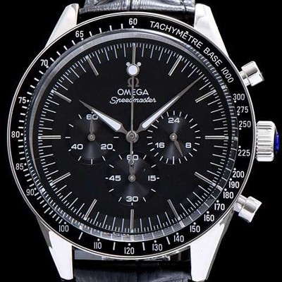 레플리카 [오메가] 남성용 스피드마스터 블랙 다이얼 일본쿼츠 OMG0003  