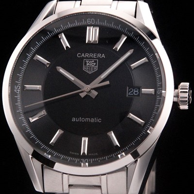 레플리카 [태그호이어] 남성용 까레라 칼리버5 39mm 블랙 다이얼 오토매틱 무브먼트 TAG0215  