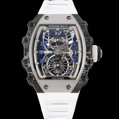 레플리카 [리차드밀레] 남성용 RM21-02 투어빌론 포지드 카본 51mm 투르비용 무브먼트 스켈레톤 다이얼 ric0301  