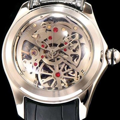 레플리카 [코롬] 남성용 버블 시쓰루 다이얼 로즈 골드 베 COR004  