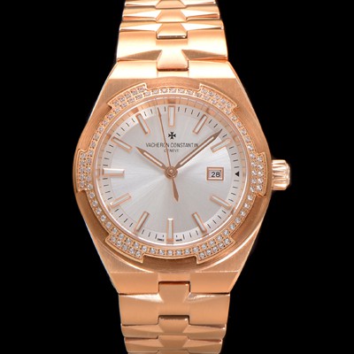 레플리카 [바쉐런 콘스탄틴] 여성용 오버시즈 4605V200R-B968 18K 로즈골드 오토매틱 무브먼트 35mm 실버 다이얼 vac1144  