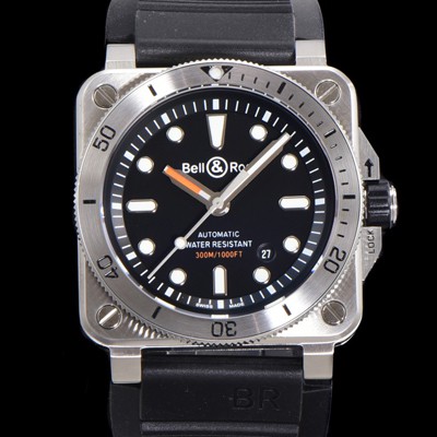 레플리카 [벨엔로즈] 남성용 BR03-92 다이버 스틸 오토매틱 ETA2836-2 타입 42mm 우레탄줄 블랙다이얼 bel84497  