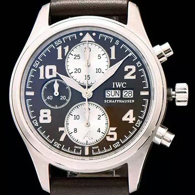 레플리카 [아이더블유씨] 남성용 파일럿 크로노 생땍쥐베리 브라운다이얼 IWC0404  