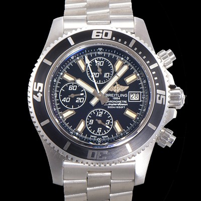 레플리카 [브라이틀링] 남성용 에어로마린 슈퍼오션 어비스 크로노그래프 오토매틱 Eta7750-2 타입 44mm 메탈시계 블랙다이얼 bre4984  