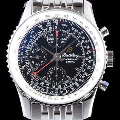 레플리카 [브라이틀링] 남성용 네비타이머 몽블리앙 다토라 46mm 크로노그래프 블랙 다이얼 오토매틱 무브먼트 BRE40211  