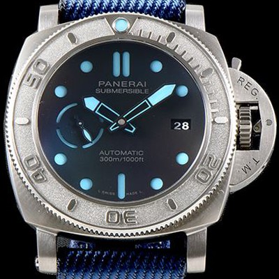 레플리카 [파네라이] 남성용 서브멀시브 마이크 혼 에디션 PAM00985 오토매틱 Cal.P9010 타입 47mm 티타늄 블랙 다이얼 pan5219  