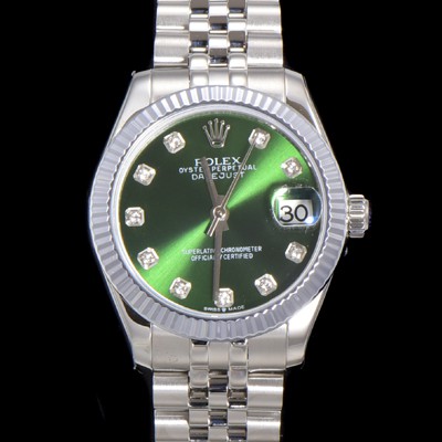 레플리카 [로렉스] 여성용 데이져스트 오이스터 31mm 레이디 오토매틱 5열 브레이슬릿 메탈줄 그린다이얼 rol58490  