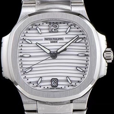 레플리카 [파텍필립] 남성용 노틸러스 7018/1A-010 화이트 다이얼 브레이슬릿 오토매틱 무브먼트 PAT40340  