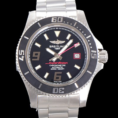 레플리카 [브라이틀링] 남성용 슈퍼오션 오토매틱 ETA2824-2 44mm 메탈줄 블랙다이얼 bre0286  