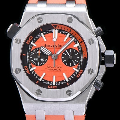 레플리카 [오데마피게] 남성용 로얄오크 오프쇼어 크로노그래프 오랜지 다이얼 오토매틱 무브먼트 AUD0452  
