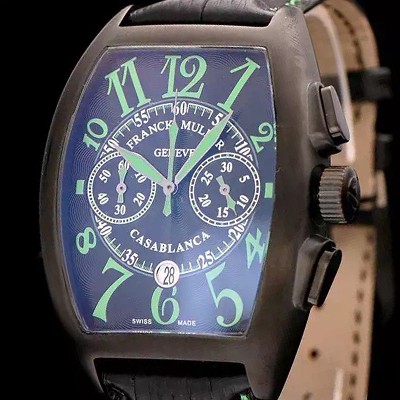 레플리카 [프랭크 뮬러] 남성용 카사블란카 크로노 블랙 다이얼 FRA4250  