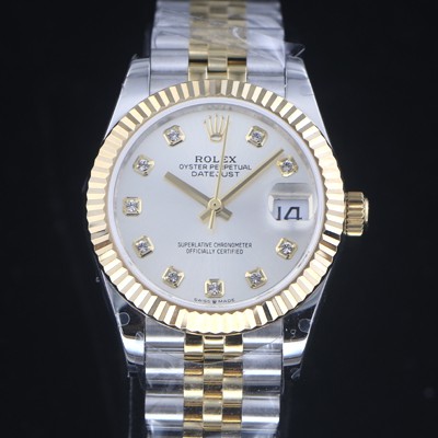 레플리카 [로렉스] 여성용 데이져스트31mm 오토매틱 2836-2 18K옐루골드 메탈줄 실버 다이얼 rol29176  