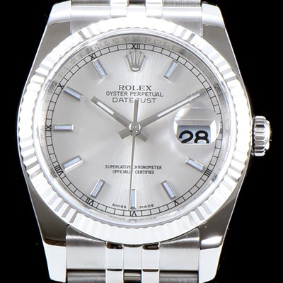 레플리카 [로렉스] 남성용 데이져스트 116234 AR 최신버전 1:1 VIP타입 업그레이드형 화이트 실버 다이얼 브레이슬릿 ROL0305  