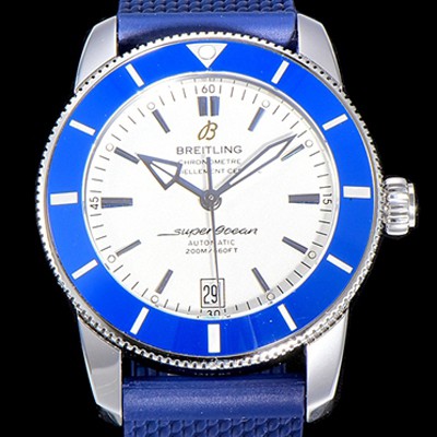 레플리카 [브라이틀링] 남성용 슈퍼오션 해리티지 II 오토매틱 ETA2824-2 타입 42미리 세라믹베젤 러버/우레탄줄 화이트다이얼 BRE75571  