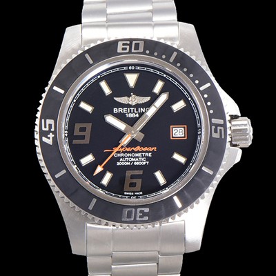 레플리카 [브라이틀링] 남성용 슈퍼오션 오토매틱 ETA2824-2 44mm 메탈줄 블랙다이얼 bre2866  