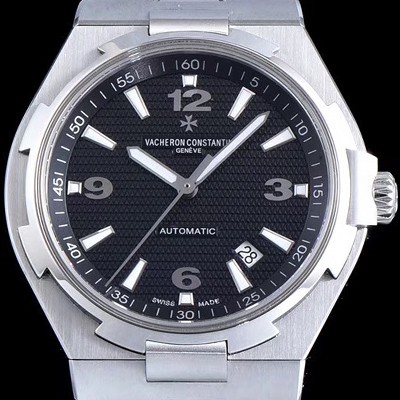 레플리카 [바쉐론콘스탄틴] 남성용 오버시즈 데이트 47040/000M-9500 최신 업그레이드 버전! 블랙 텍스쳐 다이얼 오토매틱 무브먼트 VAC0200  