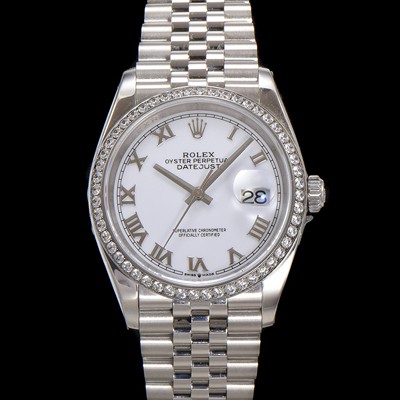 레플리카 [로렉스] 남성용 데이저스트 m126234 로마인덱스 36mm 보석/큐빅 오토매틱 Cal.3235 무브먼트 화이트 다이얼 rol5360  