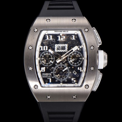 레플리카 [리차드밀레] 남성용 RM11-FM 티타늄 케이스/스텐레스 스틸 베젤 크로노그래프 50mm 오토매틱 무브먼트 스켈레톤 다이얼 ric0254  