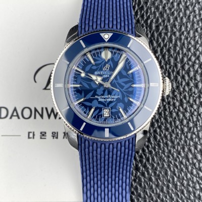 레플리카 [브라이틀링] 남성용 슈퍼오션 해리티지 42mm 세라믹 베젤 오토매틱 B31타입 블루 다이얼 bre6076  