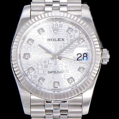 레플리카 [로렉스]남성용 데이져스트II 36미리 오토매틱 화이트다이얼 ROL10742  