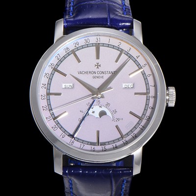 레플리카 [바쉐런콘스탄팀] 남성용 트레디셔널 문페이즈 오토매틱 2460QCL 타입 41mm 가죽줄 그레이다이얼  vac2112  