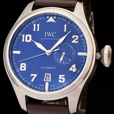 레플리카 [아이더블유씨] 남성용 빅 파일럿 에디션 세븐 데이즈 47mm 블루다이얼 IWC0430  