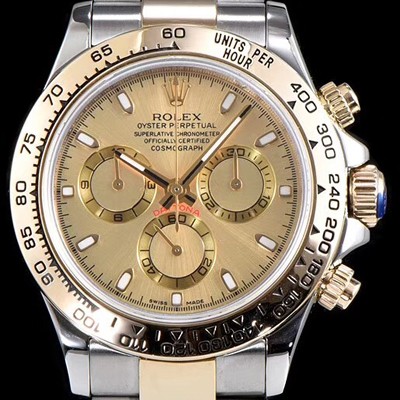 레플리카 [로렉스] 남성용 최상급 퀄리티 데이토나 116503 18K 옐로골드 포금 제품!! 크로노그래프 18K 옐로골드 투톤 콤비 샴페인 컬러 다이얼 오토매틱 무브먼트 ROL0311  