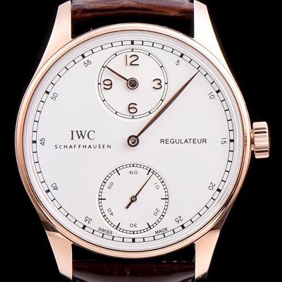 레플리카 [아이더블유씨] 남성용 포르투기즈 IW544402모델 18k 로즈골드 화이트 다이얼 IWC0142  