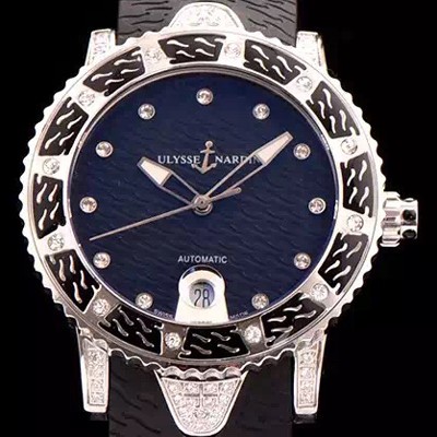 레플리카 [율리스나르당] 남성용 막시마린 아시안 무브먼트 블랙다이얼 ULY42012  