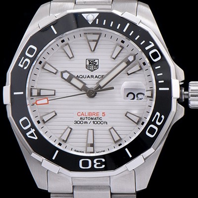 레플리카 [태그호이어] 남성용 퍼팩트 1:1버전 아쿠아레이서 화이트 다이얼 쿼츠/오토매틱 무브먼트 TAG0201  