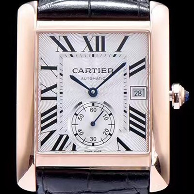 레플리카 [까르띠에] 남성용 탱크 화이트 다이얼 오토매틱 무브먼트 CAR0010  