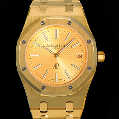 레플리카 [오데마피게] 로얄오크 점보 엑트라-씬 오토매틱 Cal.2121 타입 39mm 남성용 18K옐루골드도금 골드다이얼 옐루다이얼 aud70815  