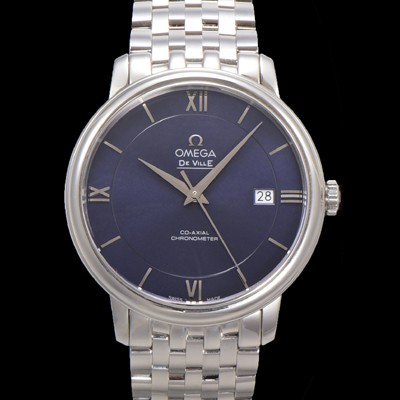 레플리카 [오메가] 남성용 드빌 프레스티지 424.10.40.20.03.001 오토매틱 Cal.8800타입 39.5mm 메탈줄 블루 다이얼 omg20197  