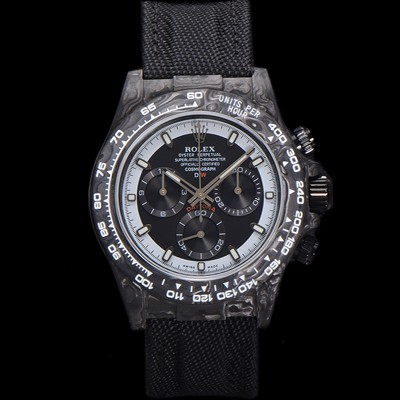레플리카 [로렉스] 남성용 데이토나 DIW 포지드카본 커스텀 40미리 크로노그래프 오토매틱 Cal.4130 무브먼트 블랙 다이얼 ROL79652  