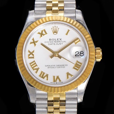 레플리카 [로렉스] 여성용 2021신상 데이져스트 오토매틱 ETA-2688 31mm 18K옐루골드 메탈줄 화이트 다이얼 rol16743  