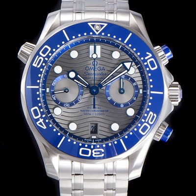 레플리카 [오메가] 남성용 씨마스터 디버 300M 코엑시얼 크로노그래프 P. 9900타입 44mm 메탈줄 그레이다이얼   omg69502  