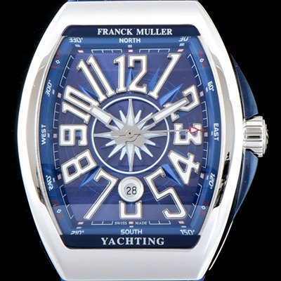 레플리카 [프랭크 뮬러] 남성용 마스터 컴플리케이션 V 45 SC DT YACHTING 뱅가드 요팅!! 블루 다이얼 스위스 ETA 2824-A2오토매틱 FRA0405  