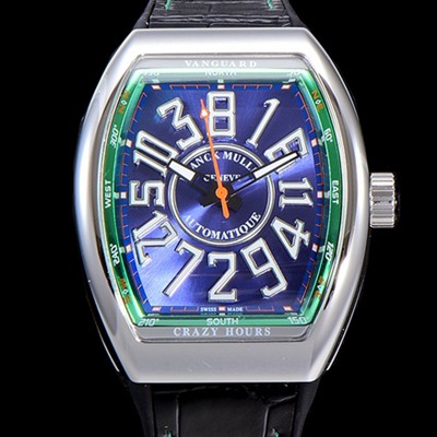 레플리카 [프랭크뮬러] 남성용 뱅가드 오토매틱 CZ02타입 44미리 가죽줄/스트랩 블루다이얼 FRA73732  